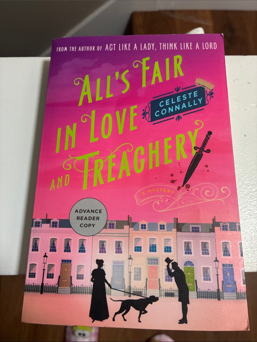 All's Fair in Love and Treachery by Celeste Connally - Pink Ombre Paperback